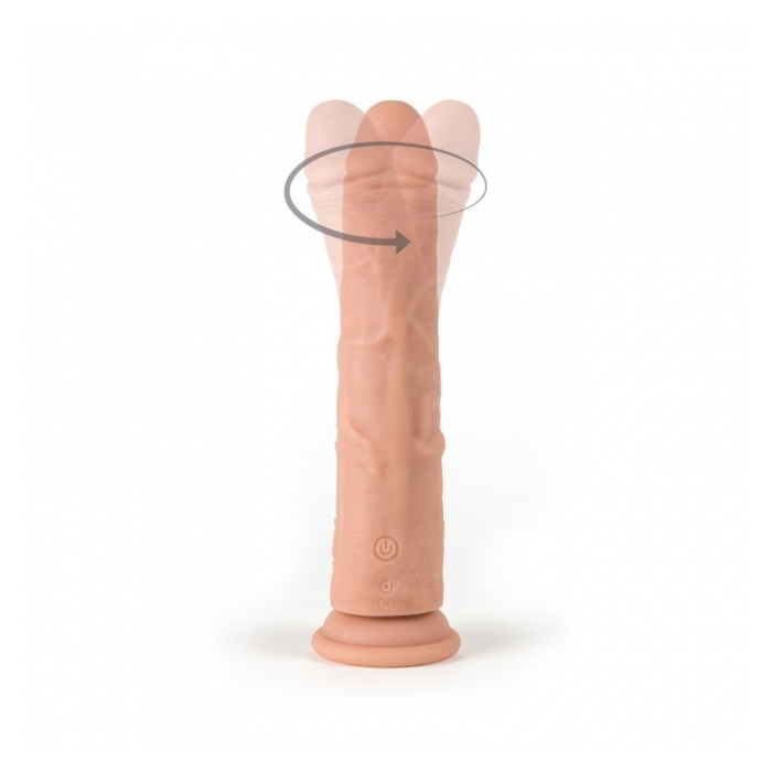 VIBRADOR Y ROTADOR REALÍSTICO R8 21CM C/ CONTROL REMOTO